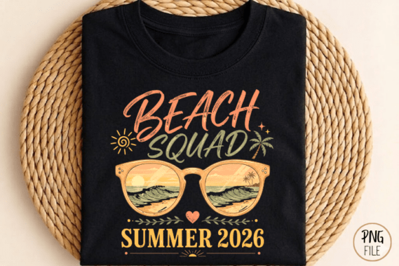 Beach Squad, Summer 2026 Sunset PNG: The Ultimate Group Travel Design