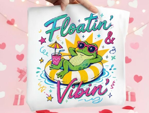 Bring Sunny Vibes to Your Projects with This Frog Design