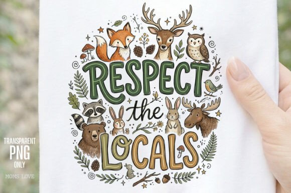 Bringing Woodland Charm to Your Projects with the Respect the Locals PNG