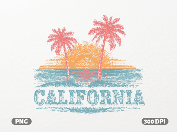 Capture the Golden Hour: Using a Vintage California Sunset PNG