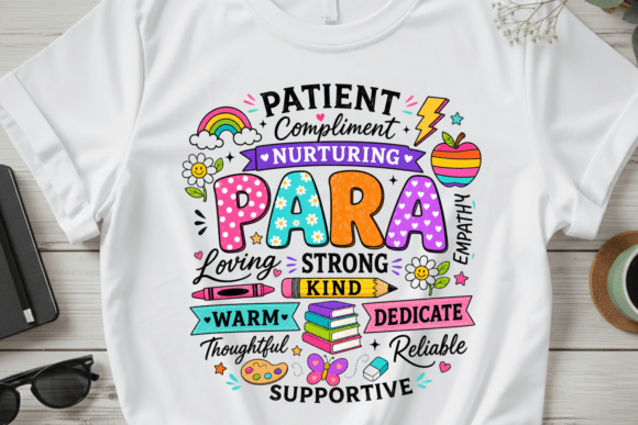 Celebrate Classroom Heroes with the Para Appreciation Shirt PNG Design