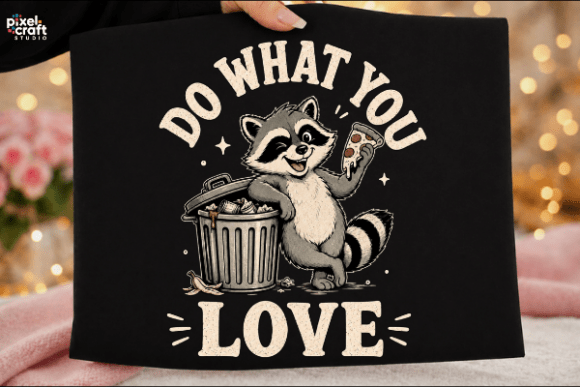 Do What You Love Raccoon Pizza PNG: Your New Favorite Design Asset
