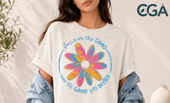 Focus on the Good Tie Dye Daisy Png: A Burst of Mindful Creativity