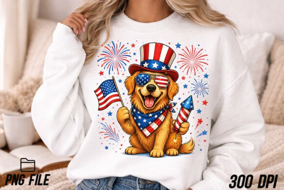 Funny Patriotic Dog PNG: Your 4th of July Design Star