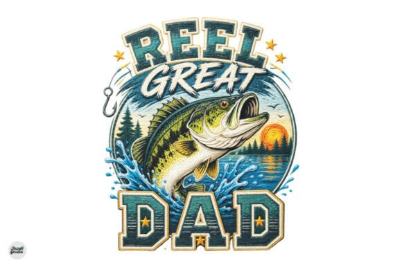 Reel Great Dad Png: The Perfect Fishing Dad Shirt Design