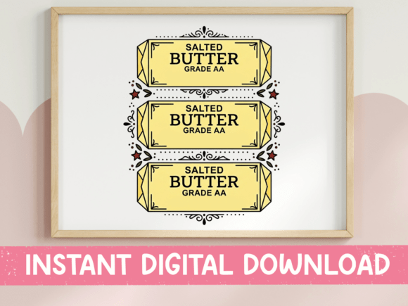 Salted Butter Vintage Label Trio: A Designer's Guide