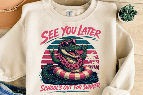 See You Later Alligator PNG Shirt Design for Summer