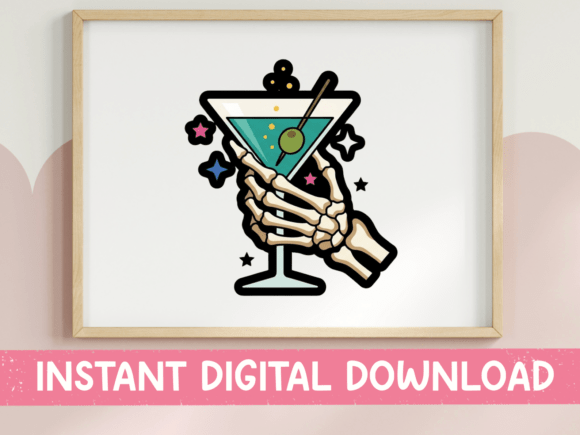 Skeleton Hand Martini Cocktail Design: A Bold Statement for Dark Aesthetics