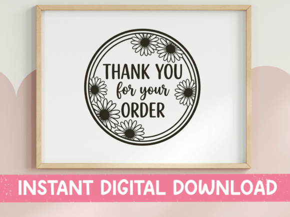 Thank You for Your Order Daisy Stamp: A Handmade Touch for Your Brand
