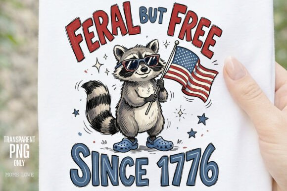 Unleash Your Wild Side with Feral but Free Since 1776 PNG